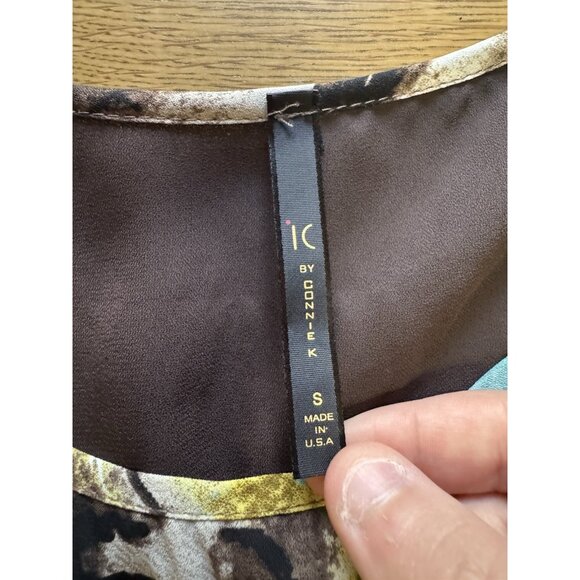 IC by Connie K Shirt Women Sz Small Asymmetrical Artsy Modern Designer City NWT - Picture 3 of 12